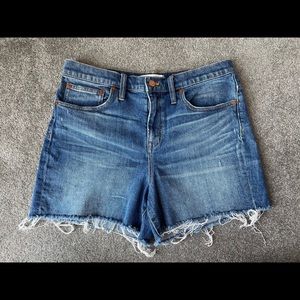 Madewell High Rise Jean Shorts